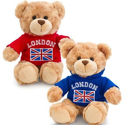 London Teddy Bear Blue or Red