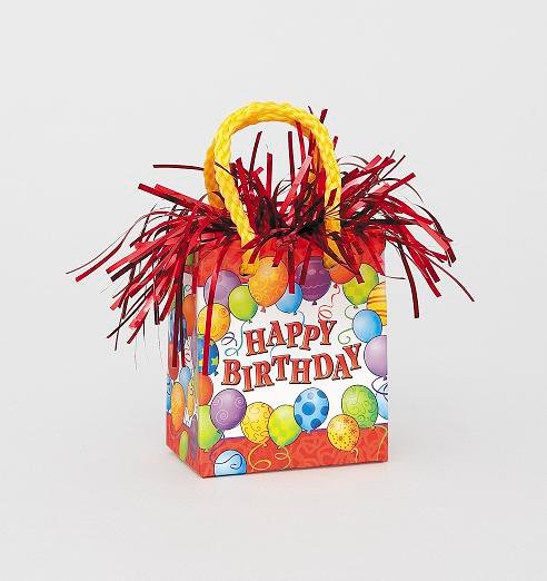 Happy Birthday Mini Gift Bag Balloon Weight