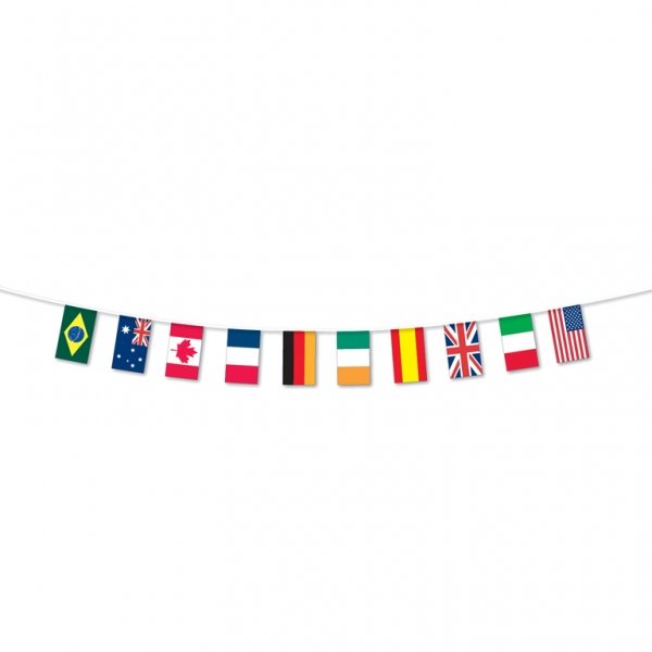 Muti Nation Flag Plastic Bunting