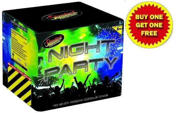 Night Party Roman Candle Cake