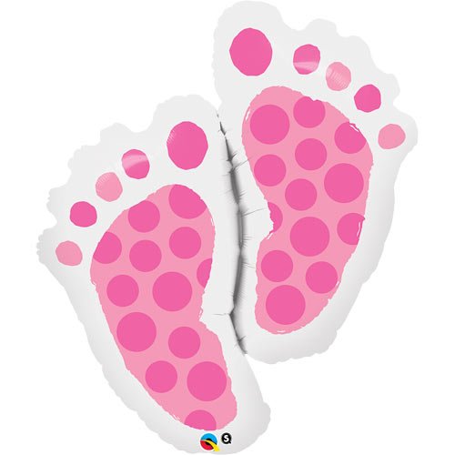 Baby Feet Pink Super Shape Foil Balloon