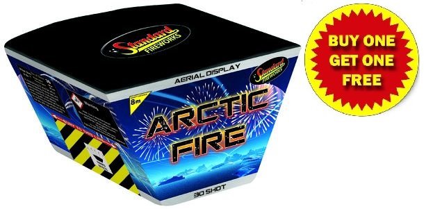 Arctic Fire Roman Candle Cake