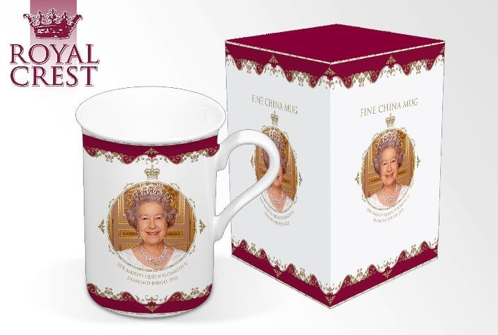 Queen's Diamond Jubilee Fine Bone China Mug