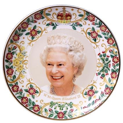 Queen's 90th Birthday 6" Plate With Stand