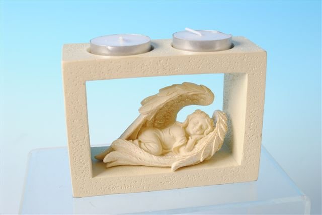 Angel Twin Tealight Holder