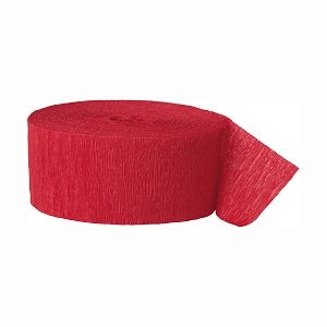 Crepe Streamers Red