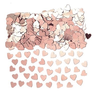 Hearts Rose Gold Confetti