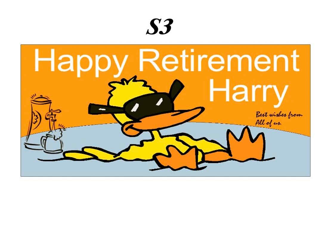 Happy Retirement Banner S3