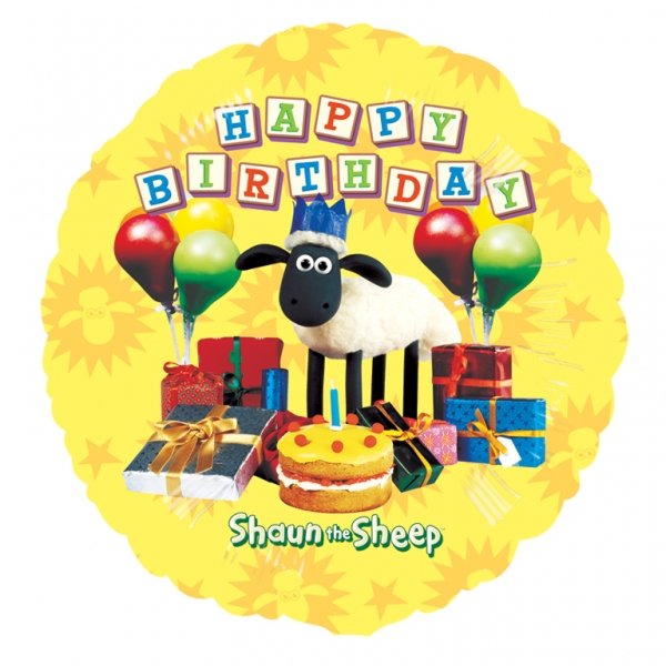 Shaun The Sheep Happy Birthday Foil Balloon