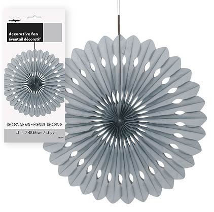Decorative Fan Silver