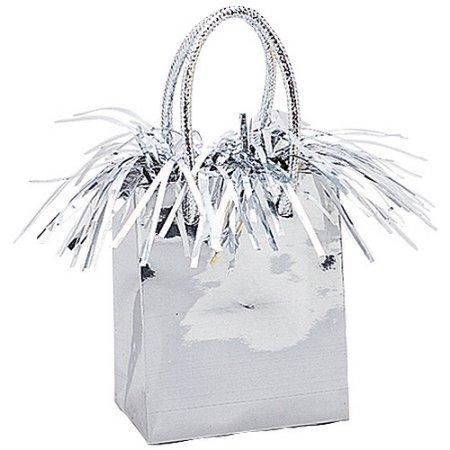 Mini Gift Bag Silver Balloon Weight