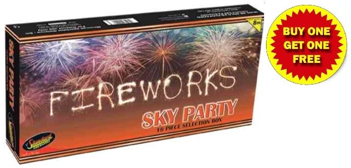 Sky Party Selection Box Fireworks (Midnight Blitz)