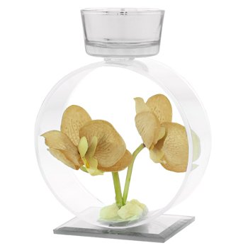 Tea Light Holder with Flower