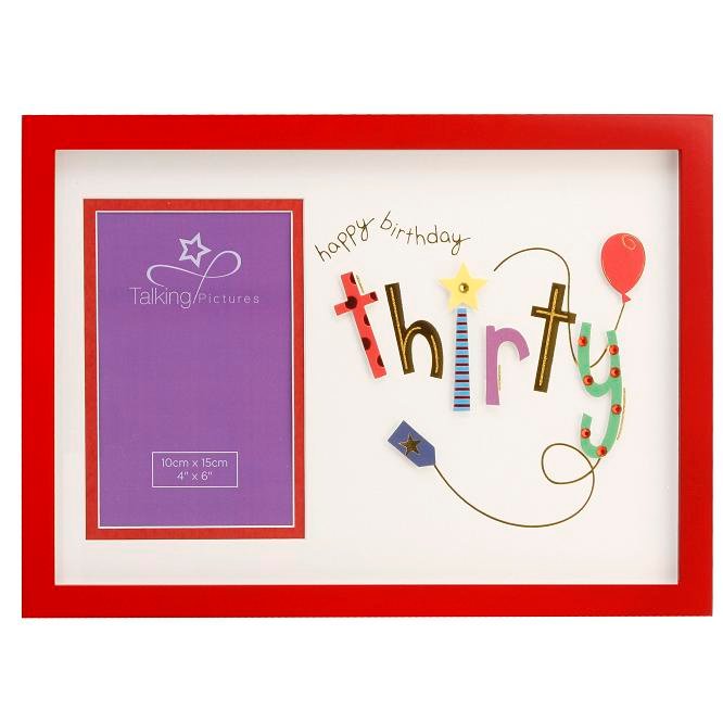 Happy 30th Birthday Photo Frame