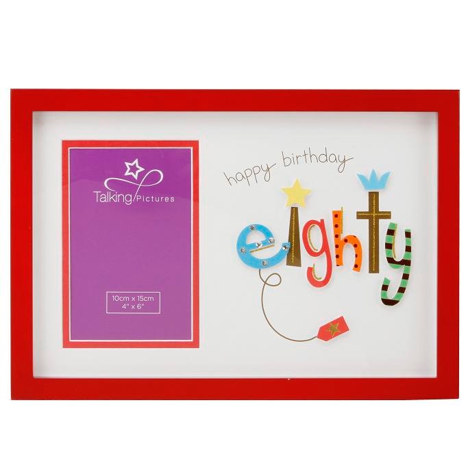 Happy 80th Birthday Photo Frame