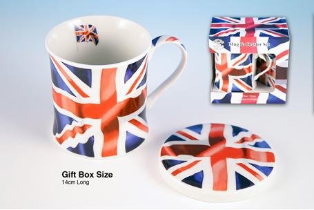 Union Jack Mug & Coaster Set