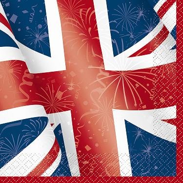 Union Jack Lunch Napkins