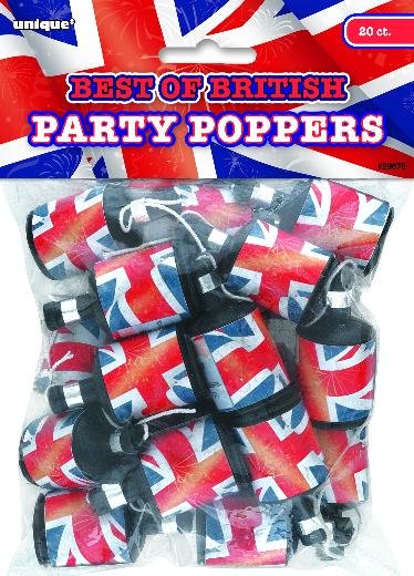 Union Jack Party Poppers