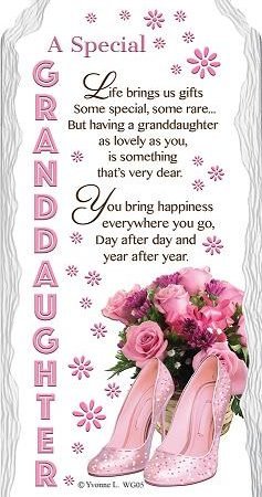 A Special Granddaughter Ceramic Plaque