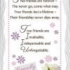 True Friends Are Forever Ceramic Plaque