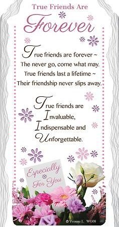 True Friends Are Forever Ceramic Plaque