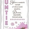 For A Special Auntie Ceramic Plaque