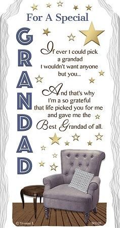 For A Special Grandad Ceramic Plaque