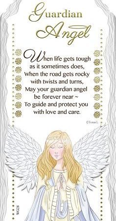 Guardian Angel Ceramic Plaque