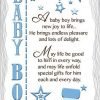 Baby Boy Ceramic Plaque