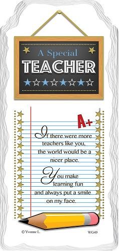 A Special Teacher Ceramic Plaque