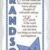 For A Special Grandson Ceramic Plaque