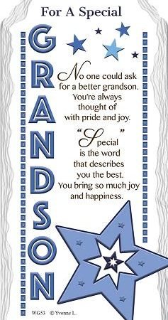 For A Special Grandson Ceramic Plaque