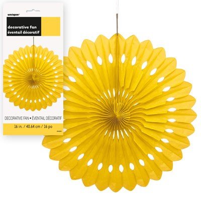 Decorative Fan Yellow