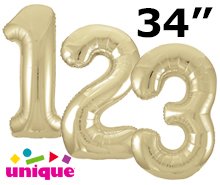 Champagne Gold Numbers