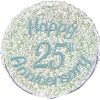 Happy 25th Anniversary Foil Balloon