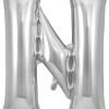 Super Shape Letter N Silver