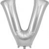 Super Shape Letter V Silver