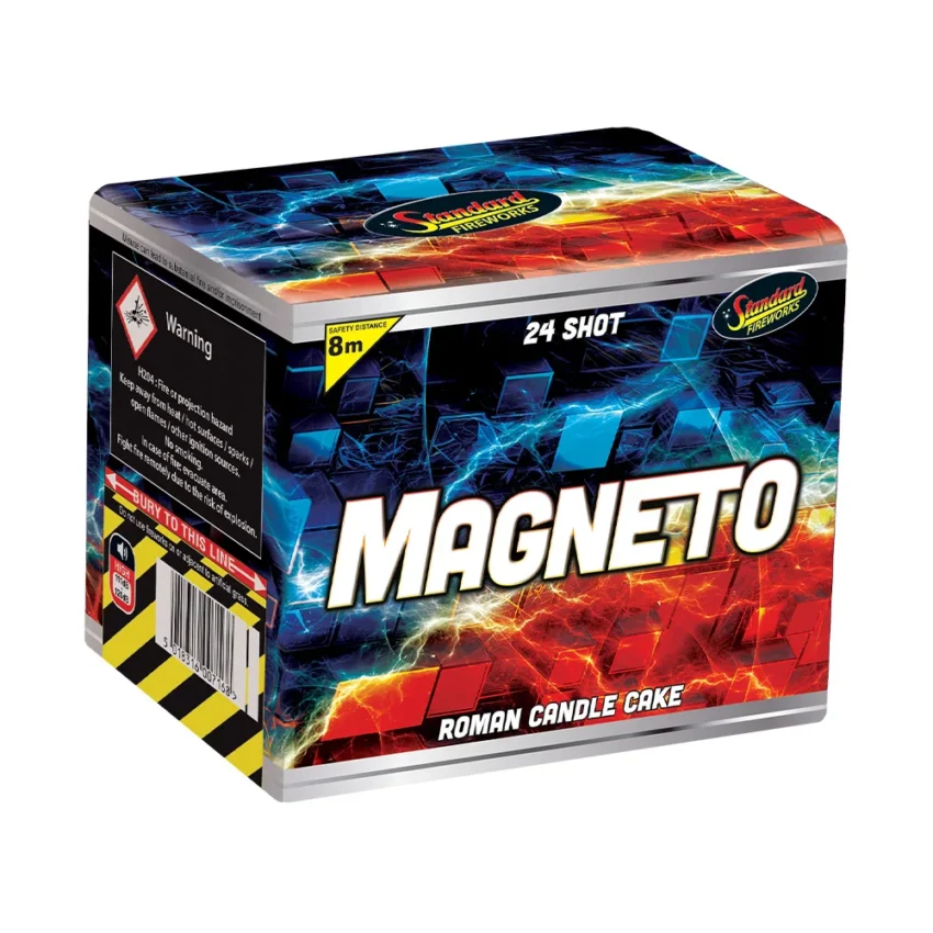 Magneto Roman Candle Cake